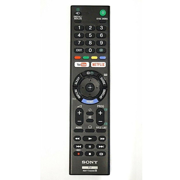 Rmt-tx300e Fjärrkontroll för Sony TV Rmttx300e Youtube Netflix
