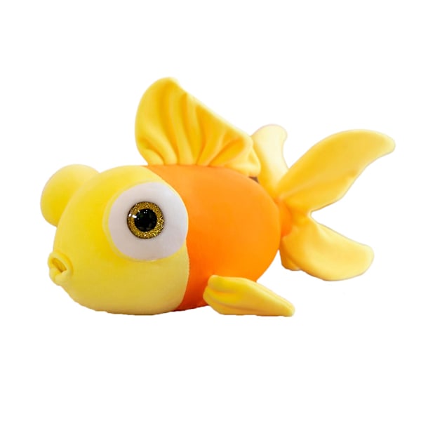 Plush Leksak Fisk Söt Färgad Guldfisk Dockor Plushies Mjuk Kompis Sov Kudde Fylld Akvarium Djur Dockor Kastkudde Heminredning