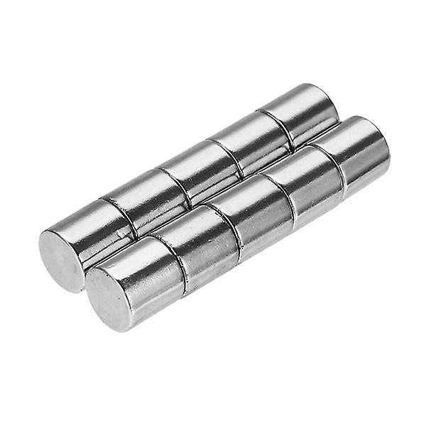 10 st 10x10mm runda magneter sällsynta jordartsmetaller ndfeb neodym
