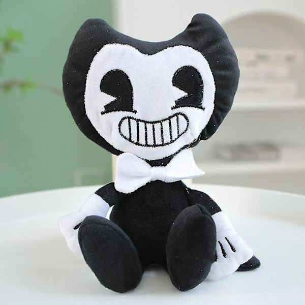 Bendy Pludsetøj 11.8in Sort Hvid Bendy And The Ink Machine Fyldt Legetøjs Pludsedukke Z
