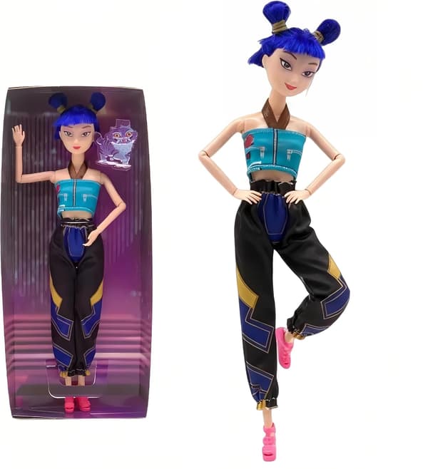 Demon Hunter K-POP Anime Pigegruppe Blå Figurer[C] Blue