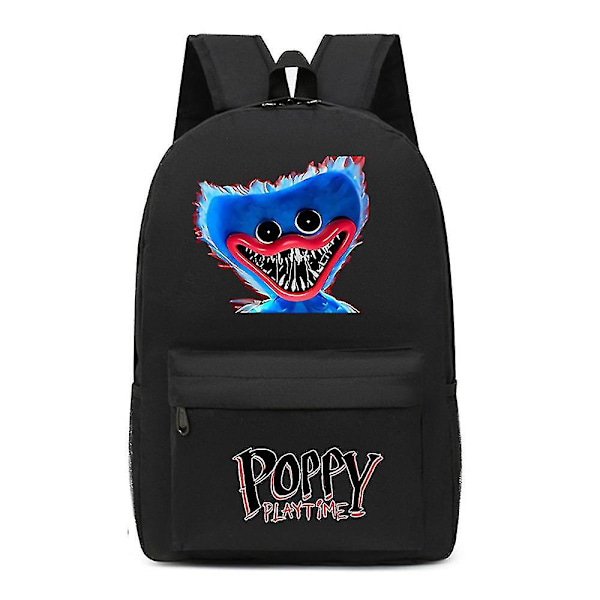 Poppy Playtime Trykkryggsekk Barn Student Skoleveske Huggy Wuggy Ryggsekk Gave [XC]