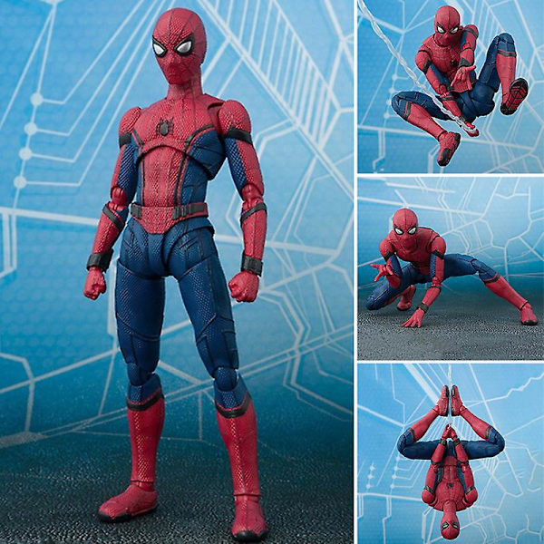 15cm Spiderman Superhjälte Dock Rörlig Actionfigur Barnleksaker Samling Present