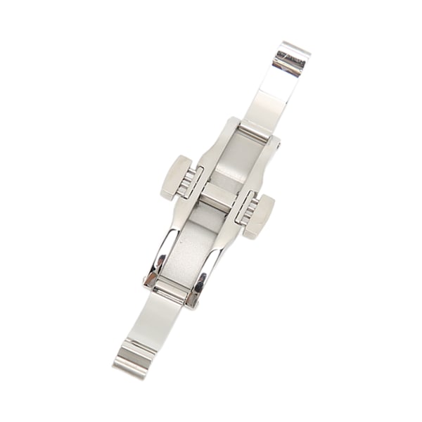 Urklokke Deployment Spenne Rustfritt Stål Folding Deployment Spenne Trykknapp Spenne Urtilbehør 6 X 19mm / 0.2 X 0.7in[C]