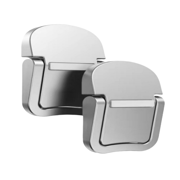 Hvitløkspresse i rustfritt stål, grå