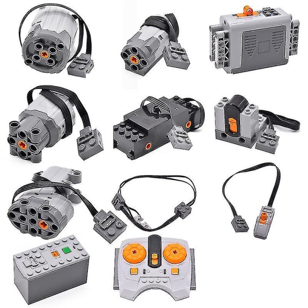 Kompatibel med Lego Motor Power Byggstenar Leksak Monster Motor Moc Mekanisk grupp Plug-in Teknik Reservdelar 1 st 7th battery box