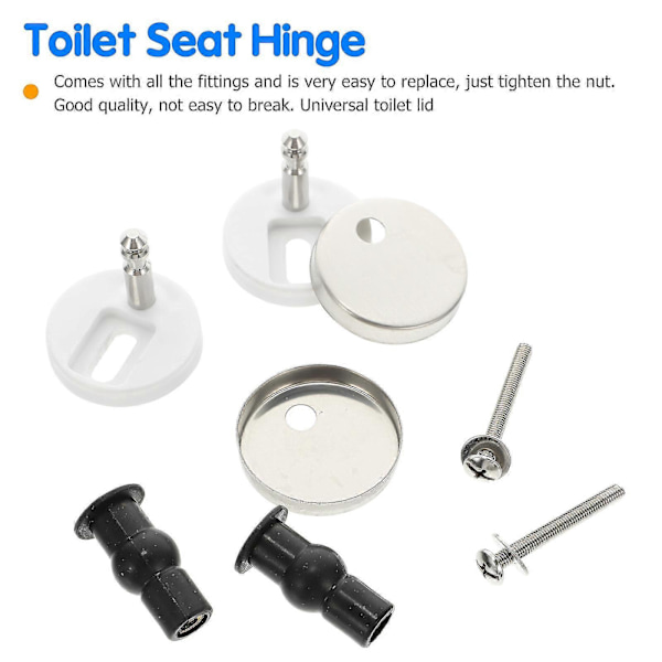 1 Set/2 st Toalettsitsbeslag Toalettsitsgångjärn Snabbfästen Gångjärn (C)