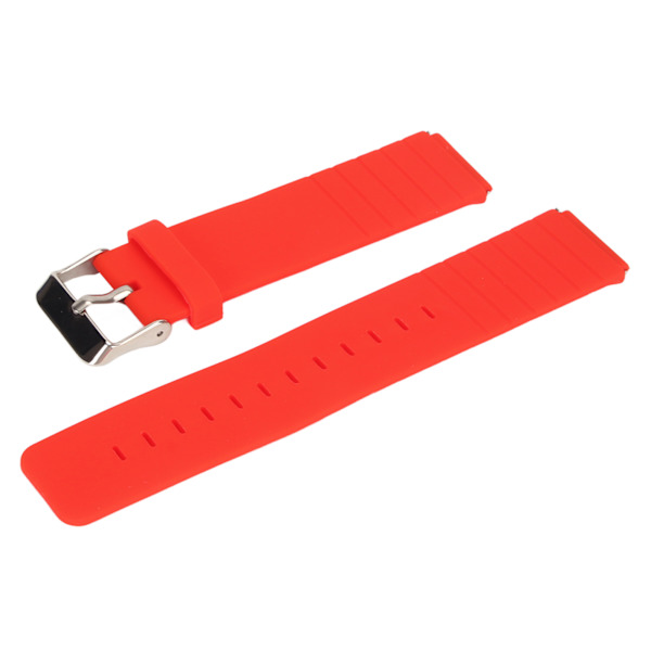 Ersättningsarmband Justerbart Mjukt Snabbspänne Tillbehör Klockarmband Rem för T1 Röd[C]