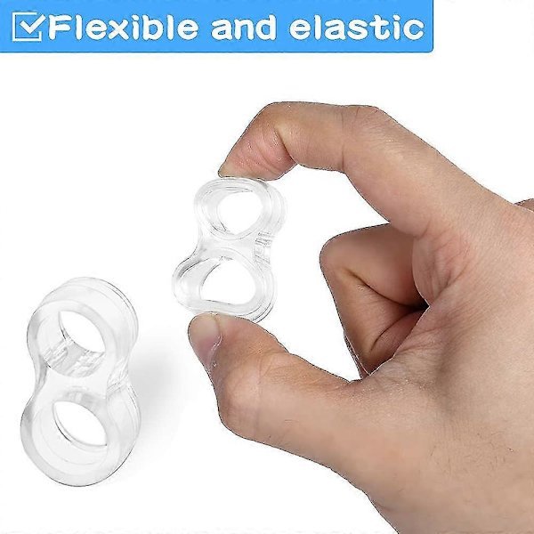 10 stk. Dørgrebsbeskyttere Dørpuffer, Transparente Gummi Bumpers Dørgrebsstopper Dørvægsbeskytter