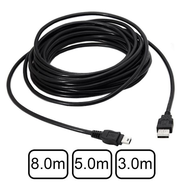 10 fot PS3 USB-kabel för laddning av kontroller för 3 trådlösa DualShock CECHZC2U joystick-data synkronisering