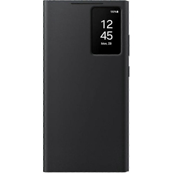 Offisiell Galaxy S23 Ultra, Galaxy S24 Ultra Smart View Wallet Case Beskyttelsesdeksel, Svart (FCC)
