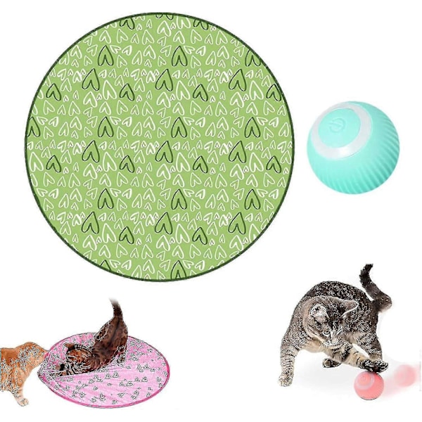 Intelligent Elektrisk Självrullande Katt Leksak Boll Automatisk 360 Grader Rullande Boll Katt Leksak Elektrisk Katt Boll Med LED Ljus Interaktiv Katt Boll För C ZD