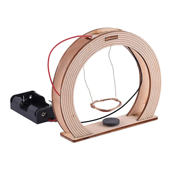 Trä DIY Vetenskap Elektromagnetisk Gung Leksak Experiment Kit för Barn (C)