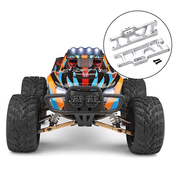 Metalliset takaalatukivarret 1/10 1/12 RC-auto Wltoys 12404 12409 hopea (C)