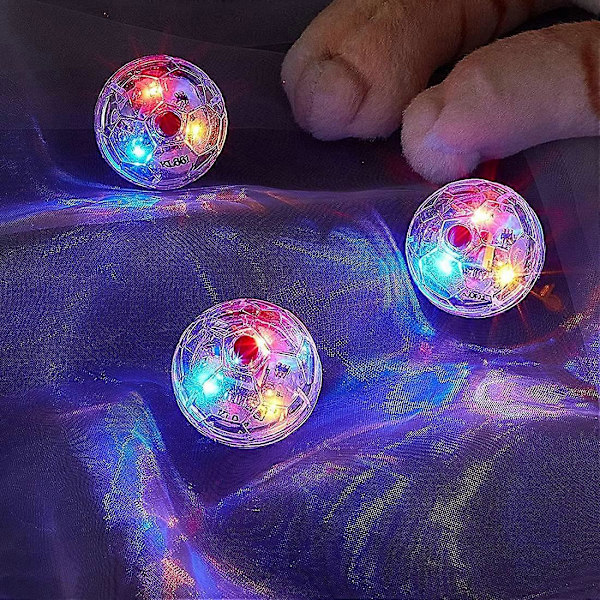 3 st Flash Ball Batteridriven Paranormal Utrustning Bärbar Liten Rörelse Present Interaktiv Husdjursleksak