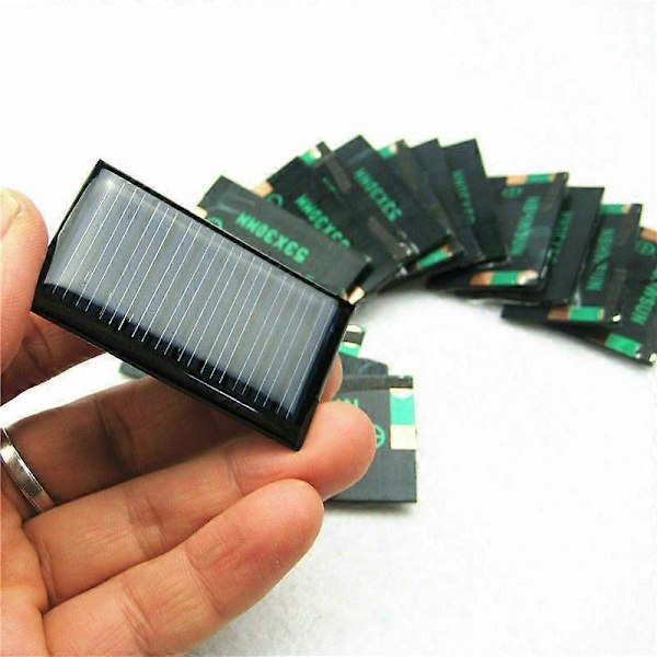 10 st/paket DIY Leksak 5V 30mA 53X30mm Mikro Mini Små Solcellspaneler