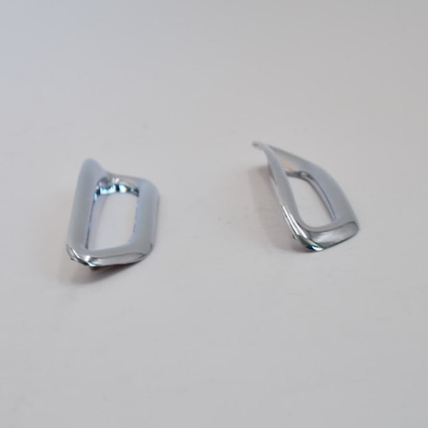 2x Krom Bakre Dimljus Kåpa Trim Stötfångare För Qashqai J11 2014-2017 Silver (C)