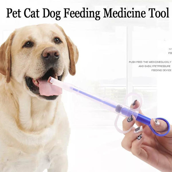Tablett- och vätskegivare för husdjur - Hund, Valp, Katt