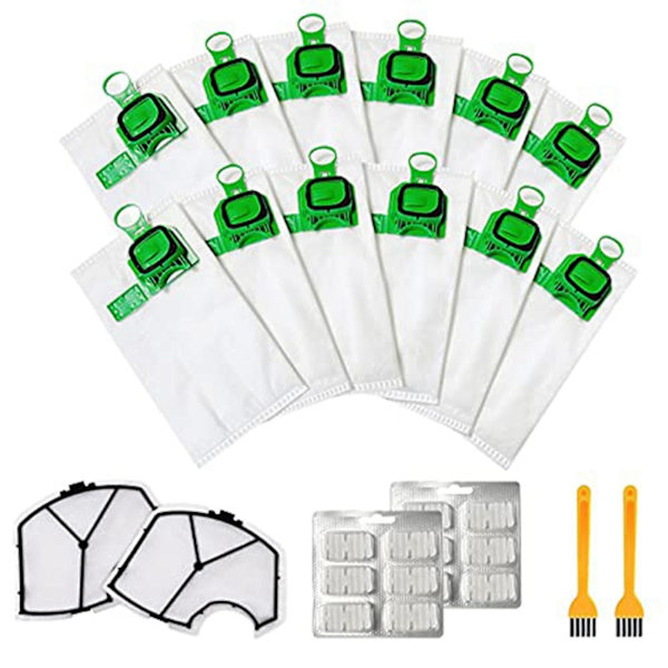 Dammsugarpåsekit för Kobold Vacuum för Vorwerk Kobold Vk140 Vk150-a