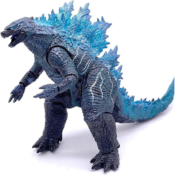 King of The Monsters Leksak - Godzilla Actionfigur - Godzilla Dinosaurie Leksak - Filmmonster Godzilla-serien. 12 tum från huvud till svans - Blå