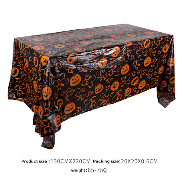 Happy Halloween Tablecloth Set 130x220 Cm Halloween Gifts Glitter Tablecloth Desk Tablecloth Cover For Party Decor