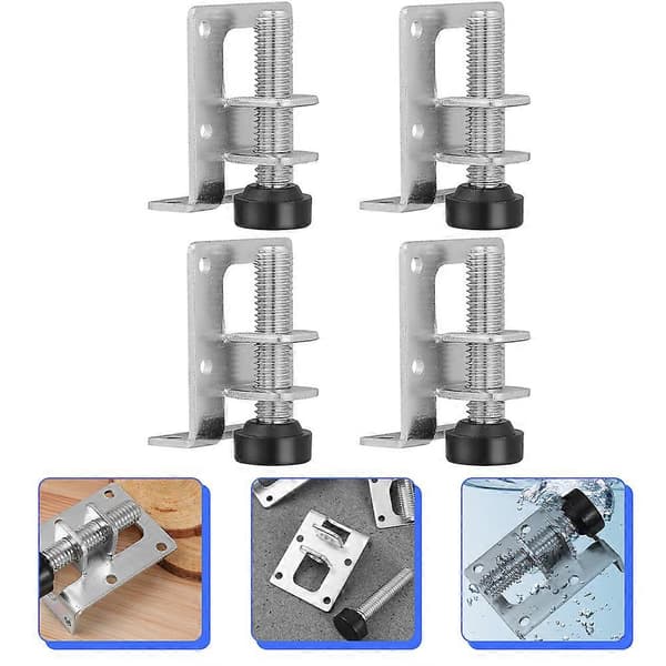 Möbelben 4-pack Justerbara Skåpsnivelleringsfötter Skruv