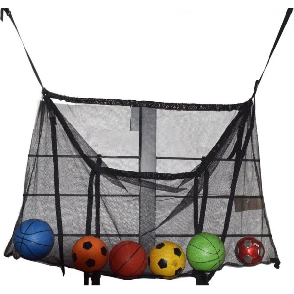Oppbevaringsnett for bassengflytere, plassbesparende oppbevaringspose for basseng, sammenleggbar nettpose for basseng, hengende oppbevaringspose for basseng, for oppbevaring i hagen 145x85cm