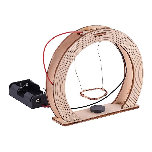 Trä DIY Vetenskap Elektromagnetisk Gung Leksak Experiment Kit för Barn (C)