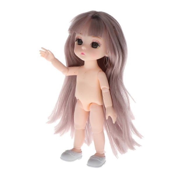 16cm BJD Dockkropp DIY Delar Vit Hud 13 Leder Flexibel Dockleksak Stil 12 (C)
