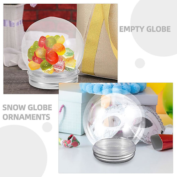 6 st DIY genomskinliga vattenglober snöglober vattenglober gör-det-själv-rekvisita DIY snöglob[C]