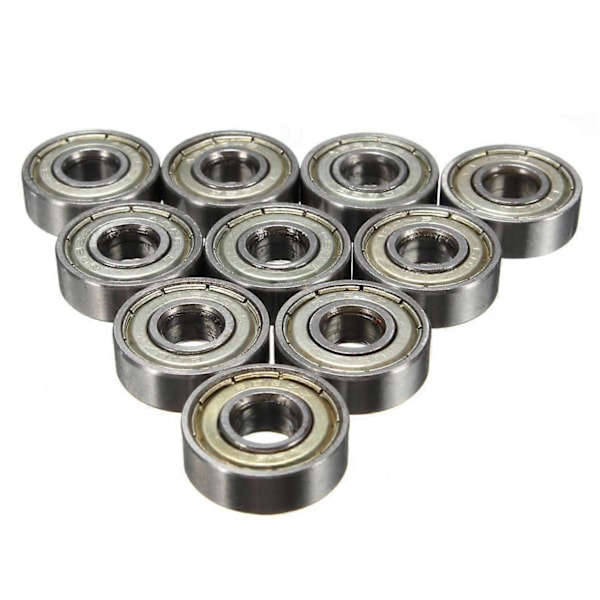 10 stk. 8 x 22 x 7 mm Skateboard Scooter Kuglelejer Hjul ABEC-5 608ZZ I6(FCC)