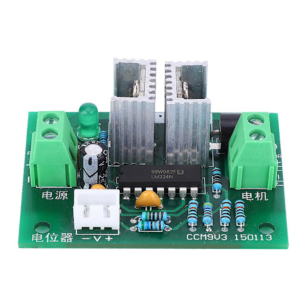 DC-motorhastighetsregulatormodul 12V 24V 6A PWM Steglös hastighetsreglering