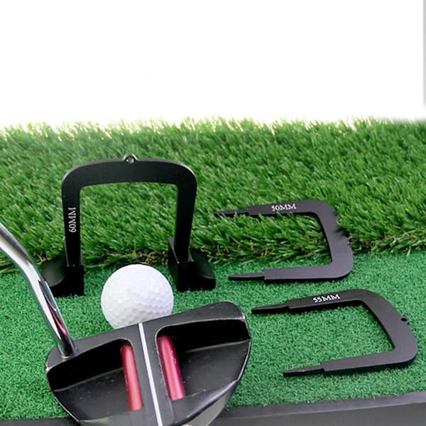 3 st Golf Putting Gates Metall Golfträning Hjälp Målgrind För Inomhus Utomhus 2 Baser