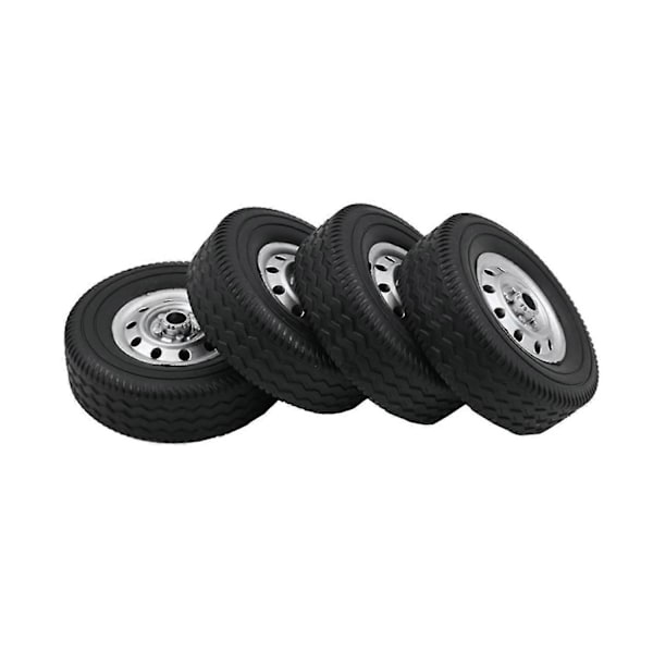 4 st Hjul Däck Däck för D12 1/10 RC Lastbil Bil DIY Uppgradering Reservdelar Tillbehör