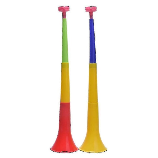 Vuvuzela VM-horn    Ett måste för årets VM    Extremt    högt (och irriterande)    Ca 38 cm långt