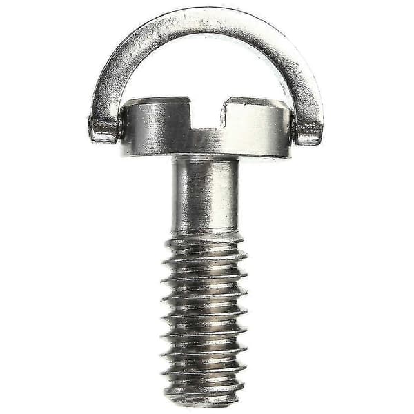 Lang 1/4\" D-ring Skrue Rustfrit Stål Til Kamera Stativ Quick Release Plade Sølv