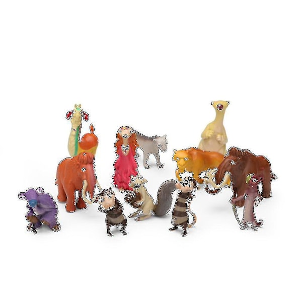 12 st Ice Age Sid Manny Allie Diego Figurleksak Modell-1 -gt
