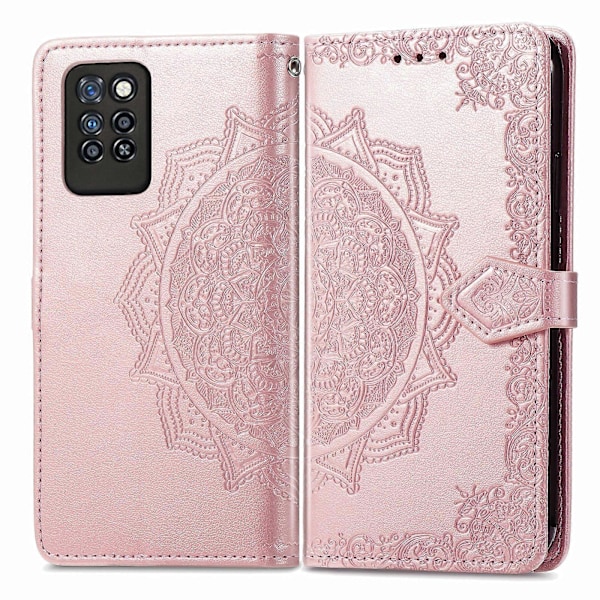 För Infinix Note 10 Pro Mandala Präglingsmönster Horisontellt Flip Läderfodral med Hållare & Kortfack & Plånbok & Snodd I6(FCC)