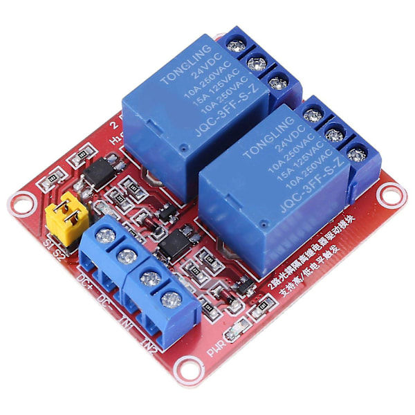 DIY 2-Høj/lav Relæ Udvidelseskort Modul 24v