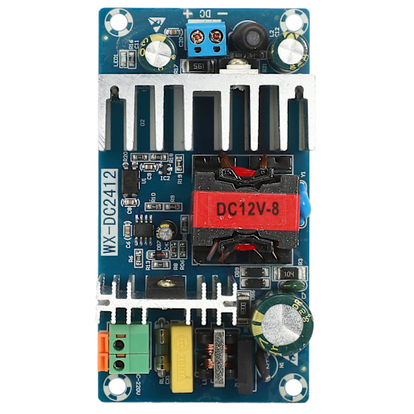 AC-omvandlare 110V 220V till DC 12V 8A 100W Regulator Transformator LED Strömförsörjning