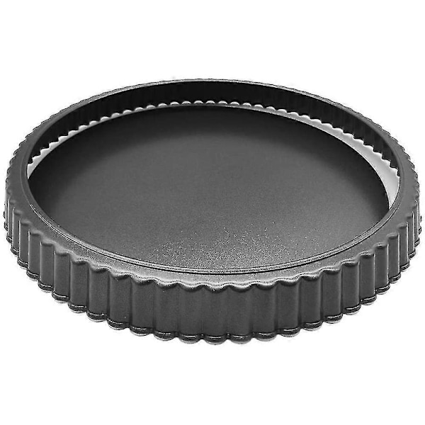 28 cm Lösbottnad Pajform Rund Quicheform, Svart (C)