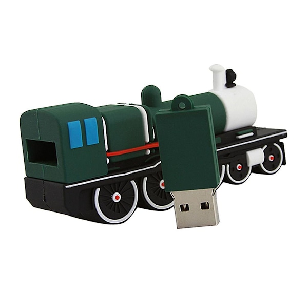 USB 2.0 Flashminne Grön Tågform för Bärbara Datorer PC 8GB Green as described
