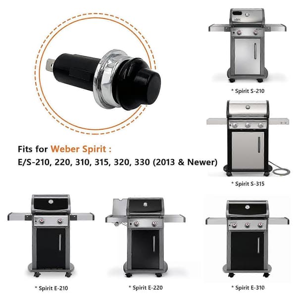 Weber E-330/E-320/E-315/E-310/E-210 kaasugrillin sytytyskytkimen vaihto