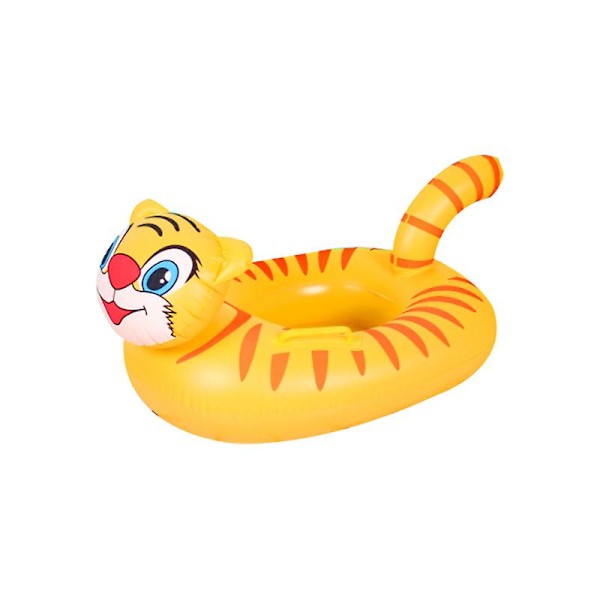 Oppblåsbar barnesetering i PVC, tykk dyrebadering, tiger, skilpadde, søt sittering, dyrelivbøye [C] tiger
