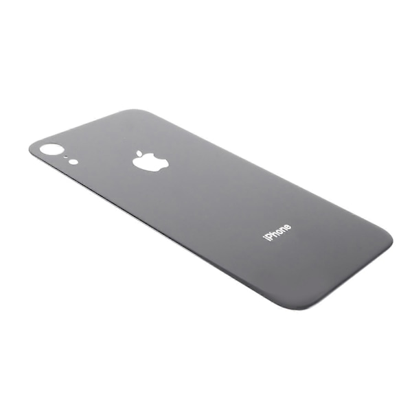 Glas Batterihölje Bakstycke Reparationsdel för iPhone XR 6.1 tum - Svart (C)