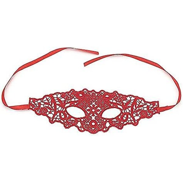 Pakke med Maskerade Kostumemaske Halv Ansigt Sexy Blondermaske Fest Prom Maskerade Halloween Maske