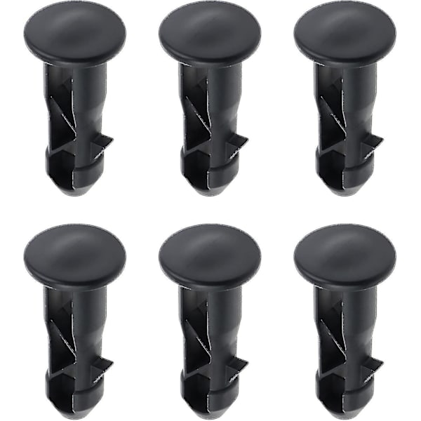 3 Par Gångjärnsbultar Gångjärnsstift För Soptunna Lock Behållare Passar 240/120/100/60l Utomhus Soptunnor, 65mm X 18mm, Svart Plast[C]