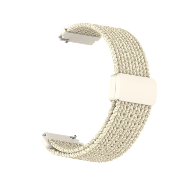 20mm Starlight Color Flätad Solo Loop för Band Armband för Klocka Smart Klocka Nylon Elastisk Flätad Magnetisk Färgspänne 20mm Universell Rem