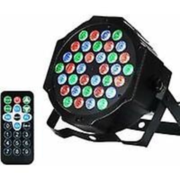 Enkelt Spotlight36 LED Spotlights, PAR Spotlights, Discolys, DJ Strobe Lys, Scene Belysning, Lampe, RBG Mixer, 36W, DMX Indgang/Udgang Enkelt Spotlight