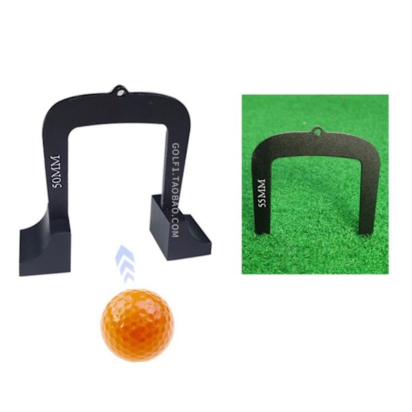3 st Golf Putting Gates Metall Golfträning Hjälp Målgrind För Inomhus Utomhus 2 Baser